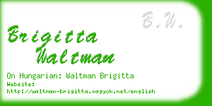 brigitta waltman business card